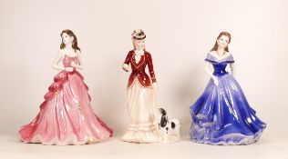 Three Lady Figures to include Coalport Ruby Anniversary and Ladies of Fashion Annabelle together