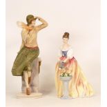 Two Royal Doulton Figures Alexandra HN3286 & Classique Lucinda CL3983