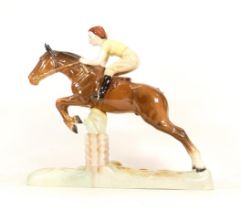 Beswick Girl on Jumping Horse (tail a/f)