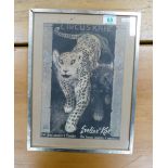 Poster Circus Knie, Eveline de Kok - Panthers - 34cm x 24cm appx excl. mount and frame.