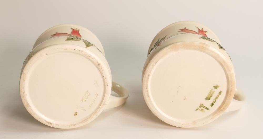 A pair of Moorcroft Rosehip patterned mugs, - Image 2 of 2
