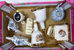 A Mixed Collection of Ceramics to include Staffordhsire CHintz Teapot, Leonardo Teapot, Wade