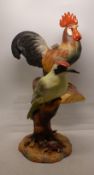 Royal Crown Derby seconds large Cockrell together with seconds Green Woodpecker (2)