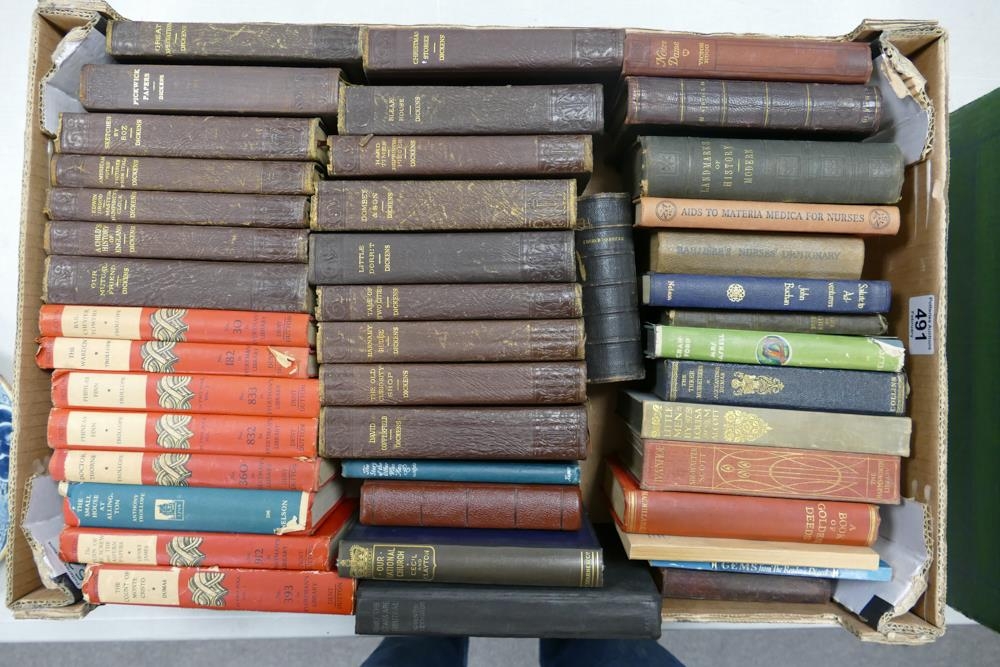 A Collection of 19th Century and Later Books to include 16 Vols. of Charles Dickens Novels,