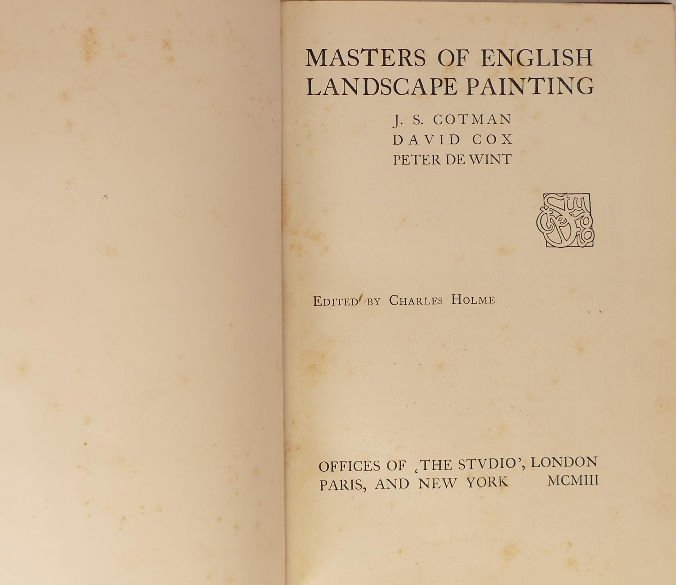 Illustrated Master Painters of Britain by Gleeson White 1910 together with Masters of English - Image 2 of 4