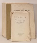 KENNEY, Cyril Ernest. Four examples of The Quadrant And The Quill. Three published London 1947 cloth