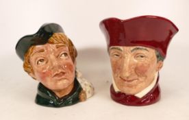 Royal Doulton Large Character jugs Dick Whittington D6375 & The Cardinal (2)