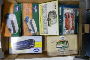 A collection of Boxed Corgi Classics Model Buses including The Connoisseur Collection London