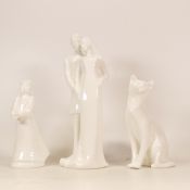 Royal Doulton Images figures Bridesmaid HN4373, Contentment HN4441 and Wedding Vows HN4379 (3)