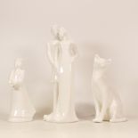 Royal Doulton Images figures Bridesmaid HN4373, Contentment HN4441 and Wedding Vows HN4379 (3)