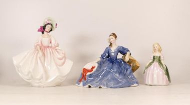 Royal Doulton Lady Figures Sunday Best Hn2698, Penny Hn2338 & 2nds Elyse Hn2429(3)