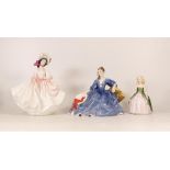 Royal Doulton Lady Figures Sunday Best Hn2698, Penny Hn2338 & 2nds Elyse Hn2429(3)