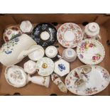 A mixed collection of items to include Royal Albert. Minton, Wedgwood & similar floral patterned