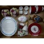 A mixed collection of ceramic items to include damaged Doulton Lambeth Vase, Aynsley Floral Fancies,