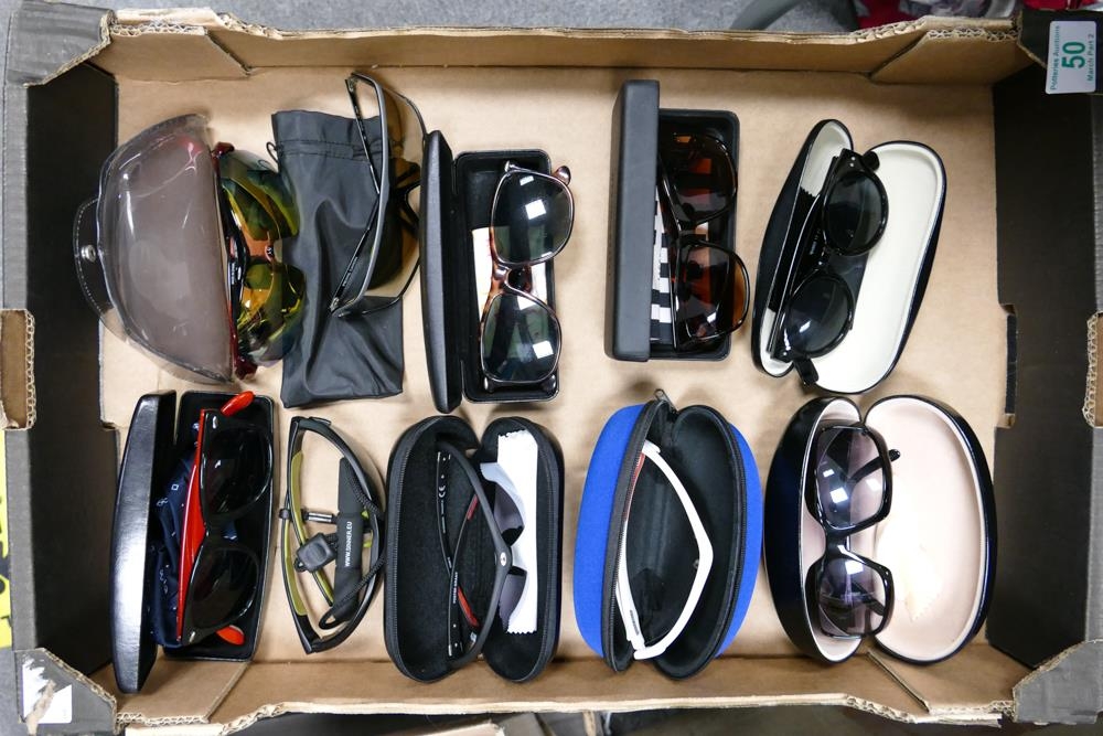 A collection of gents and ladies sunglasses including Foster Grant, Jasper Conran, Sinner, Twisted