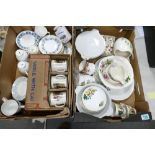 A mixed collection of items to include Royal Doulton, Wedgwood, Royal Victoria & similar tea ware,