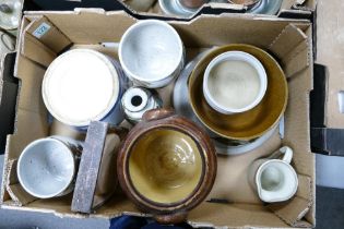 A large collection of Studio Pottery including bowls, ashtray, planters etc