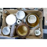 A large collection of Studio Pottery including bowls, ashtray, planters etc