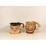 Staffordshire Character Jugs Picwick and Gamekeeper