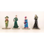 Four Royal Doulton Harry Potter Figurines to include Professor Sprout HPFIG21, Professor