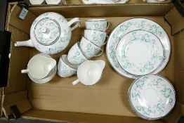 Royal Chelsea Thistledown patterned part tea set