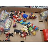A mixed collection of items to include play worn Corgi Noddys Car, Dennis the Menace figures,