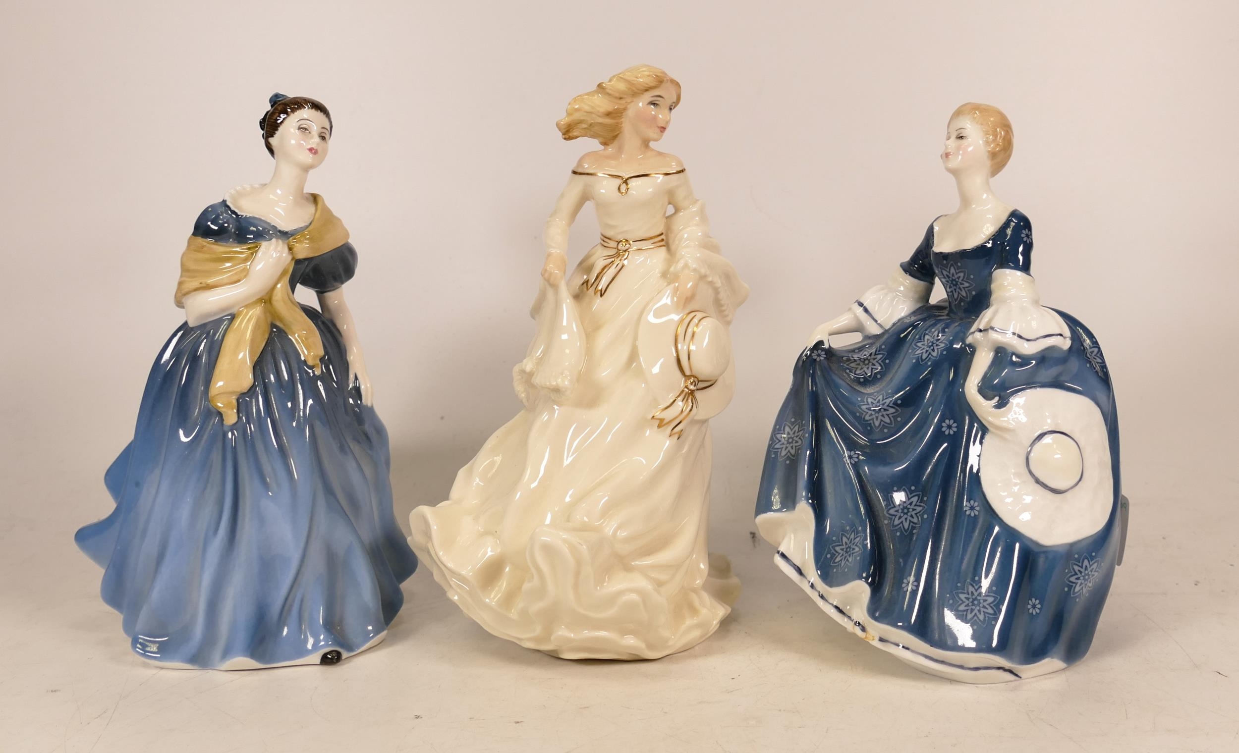 Royal Doulton Lady Figures Adrienne & seconds figures Summer Breeze & Hilary Hn2335(3)