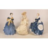 Royal Doulton Lady Figures Adrienne & seconds figures Summer Breeze & Hilary Hn2335(3)