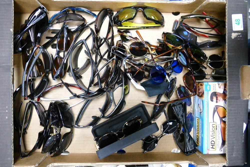 A collection of gents and ladies sunglasses including Dewalt, O'Neil, Yuja Hamma, Element Right, etc