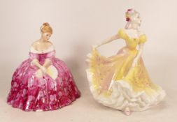 Royal Doulton Lady Figures Ninnette Hn2379 & Victoria Hn2471(2)