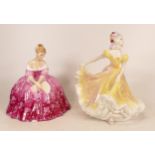 Royal Doulton Lady Figures Ninnette Hn2379 & Victoria Hn2471(2)