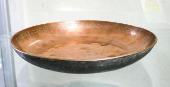 Oriental Shallow Bowl with tinned underside, diameter 28cm