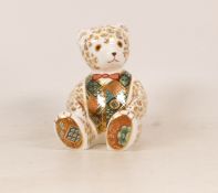 Royal Crown Derby Limited Edition The Regal Goldie Bear Paperweight, gold stopper with cert