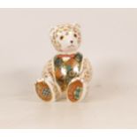 Royal Crown Derby Limited Edition The Regal Goldie Bear Paperweight, gold stopper with cert