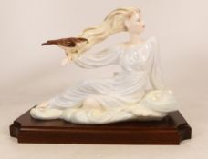 Coalport Limited edition figure The Elements Air on wooden plinth
