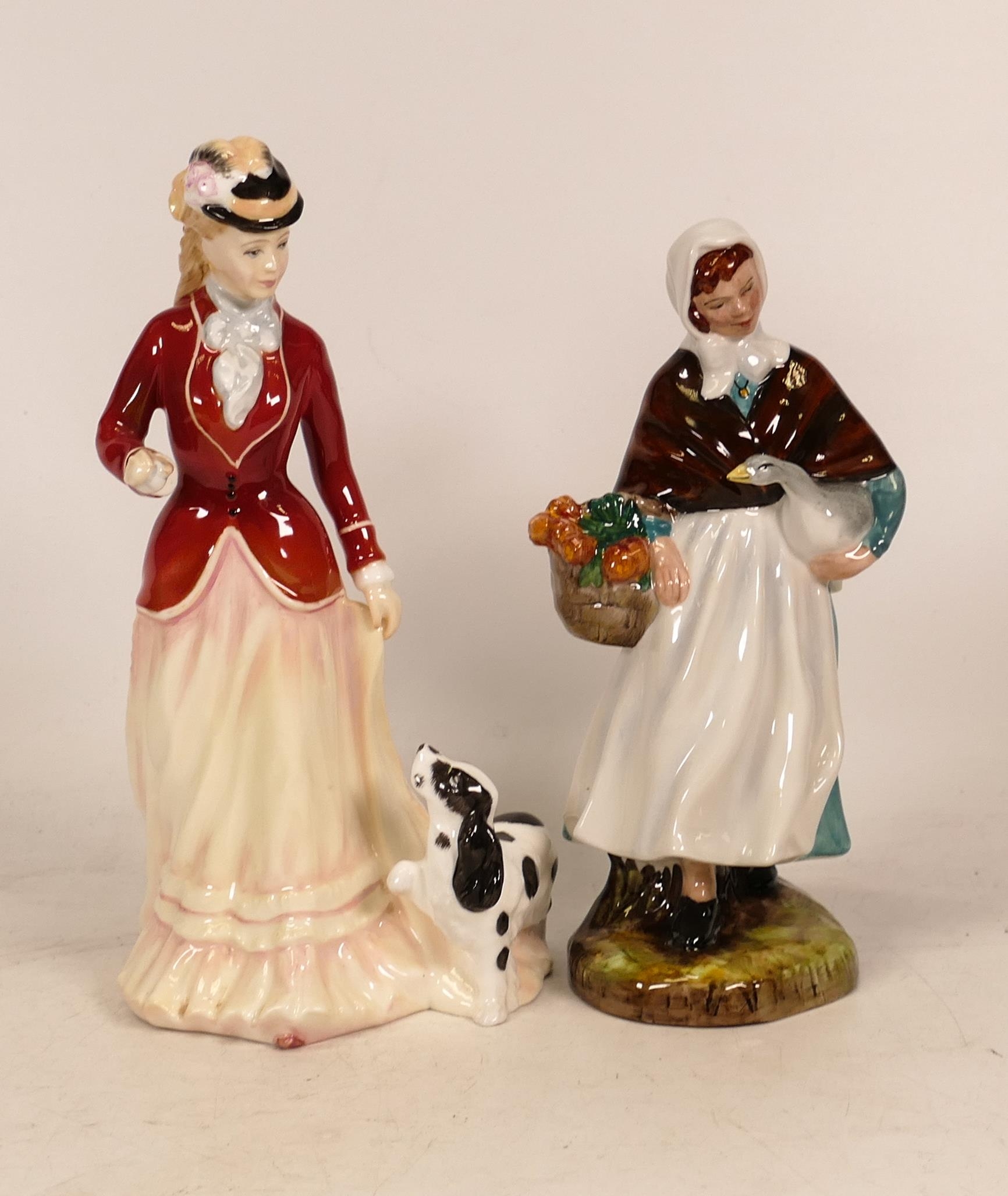 Royal Doulton Figures Sarah Hn3384 & country Lass Hn1991(2)