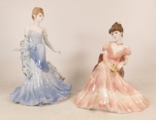 Coalport Lady Figures Thoughts of You (limited edition) & Debbie(2)