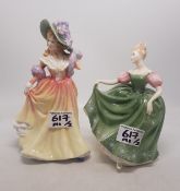 Royal Doulton figure Katie HN3360 together with 2nds Royal Doulton figure Michele HN2234 (2).