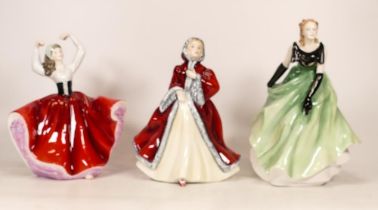 Royal Doulton Lady Figures Karen Hn2388, Rachel Hn2936 & Vanessa Hn3198(3)