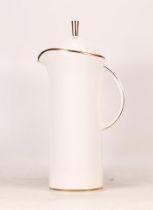 Boxed Wedgwood Gold Line Cafetiere , height 32cm