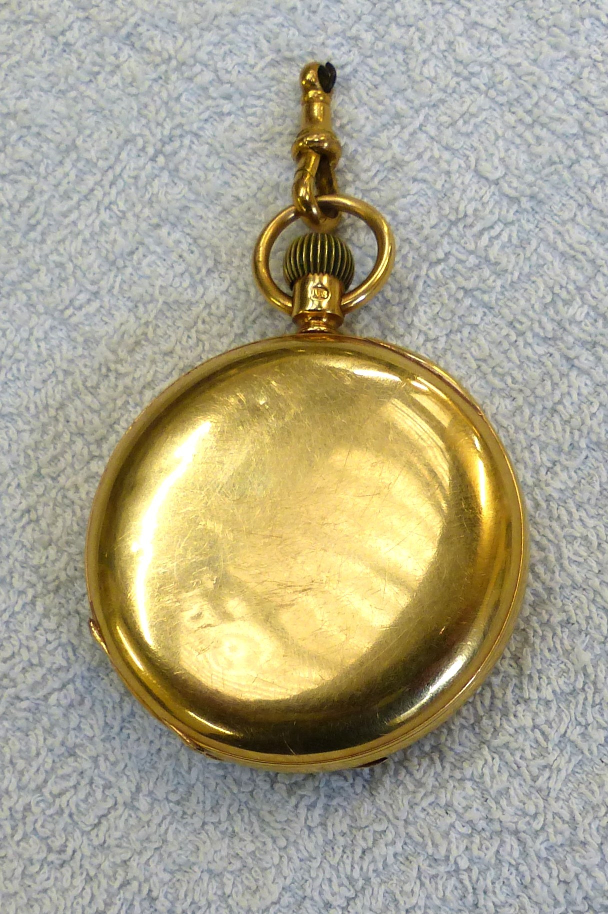 18ct gold cased 'Pidduck & Sons Hanley' full hunter pocket watch, hallmarked for Chester 1953, - Image 3 of 7