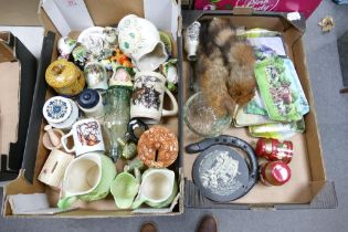 A mixed collection of items to include Carlton ware, decorative jars, shire horse theme place mats