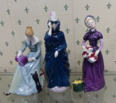 Royal Doulton Lady Figures Masque Hn2254, Good Day Sir Hn2896 & Dorothy Hn3098