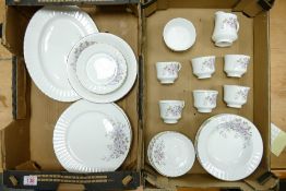 A Collection of Royal Stafford Young Summer Pattern Tea and Dinnerware to include Platter, Open