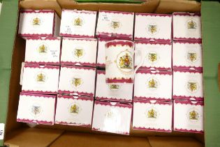 A collection of New Boxed Royal Commemorative Diamond Jubilee Mugs (20)