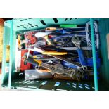 A collection of mainly unused hand tools including screwdrivers, spanners, pliers, etc (1 tray)