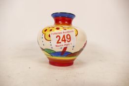 Moorland Pottery Chelsea Works Limited Edition Hand Painted Vase, height 10cm