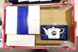 A collection of New Boxed Royal Commemorative Teapots to commemorate The Wedding of HRH Prince