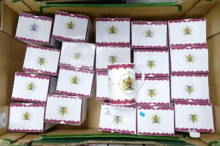 A collection of New Boxed Royal Commemorative Diamond Jubilee Mugs (20)