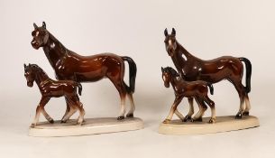 Two Mid Century Horse and Foal Figure (2)